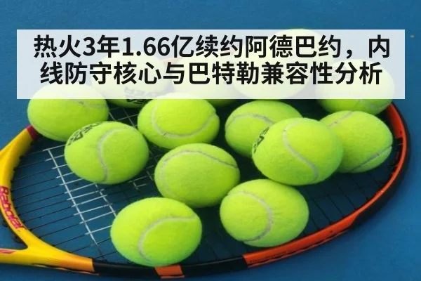 热火3年1.66亿续约阿德巴约，内线防守核心与巴特勒兼容性分析 | kaiyun